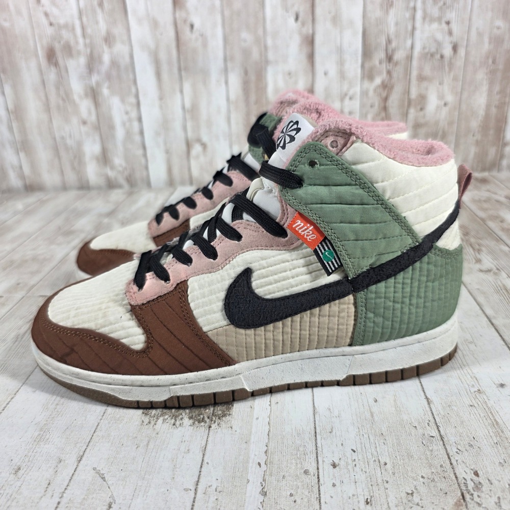 Nike Dunk High Next Nature Toasty Rattan Brown Green DN9909-100 Womens 7 - Picture 4 of 8